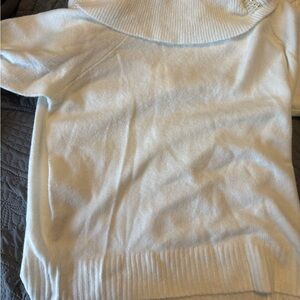Cato Off-the-Shoulder White Sweater
